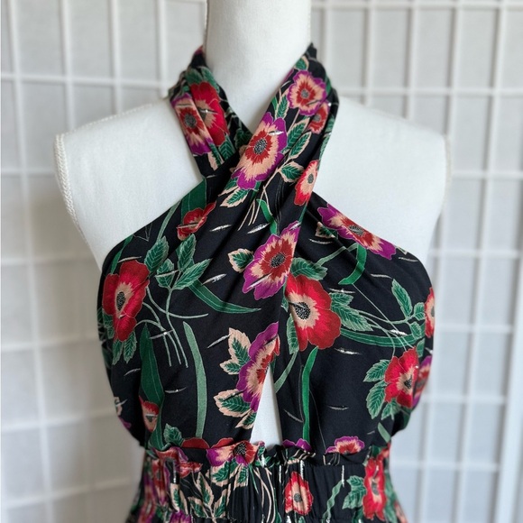 NWT Misa Los Angeles Floral Halter Jumpsuit | Large - Picture 5 of 8